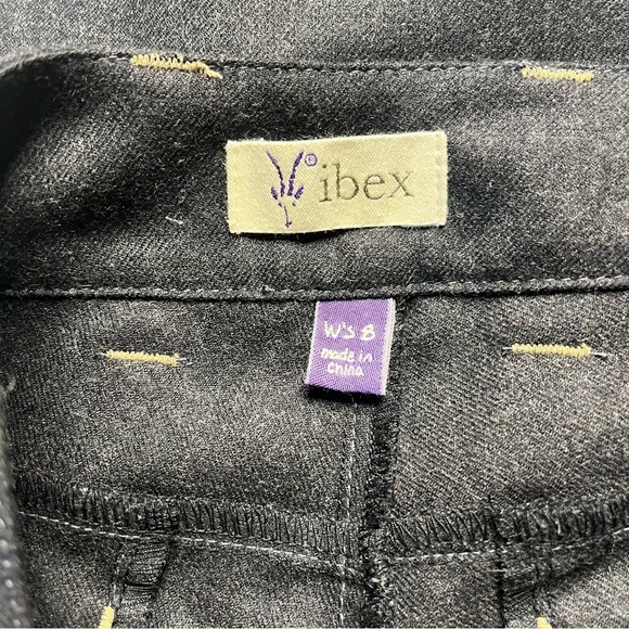 Ibex Womens Gray Wool Pants Size 8 Button Closure Pockets Business Casual - Picture 6 of 8